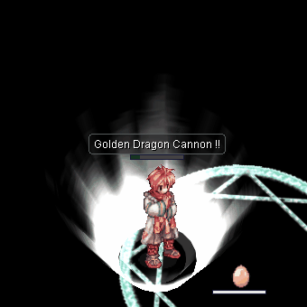 Анимация навыка «Золотая пушка дракона»