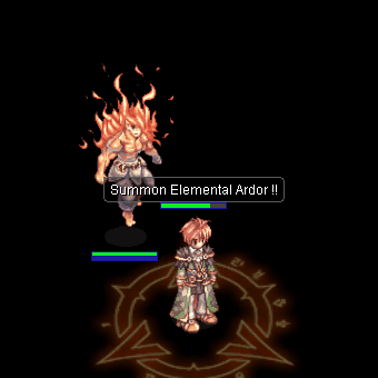 Призыв навыка стихийного пыла Анимация