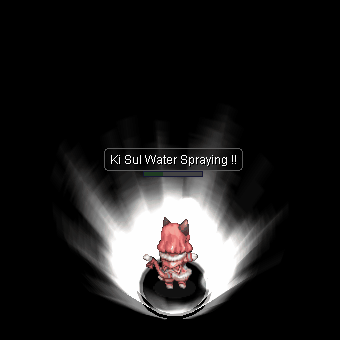 Анимация навыка распыления воды Кисулом