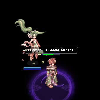 Анимация навыка «Призыв стихийных змей»