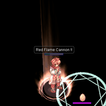Анимация навыка «Красная пламенная пушка»