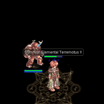 Анимация навыка «Призыв стихийного терремотуса»