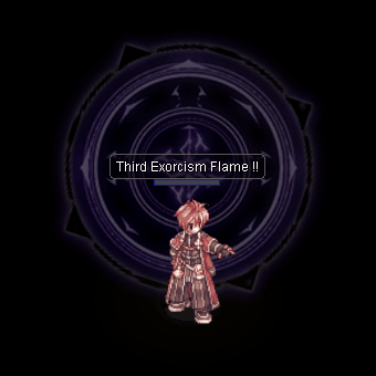 Анимация навыка «Пламя третьего экзорцизма»