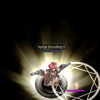 Анимация навыка «Спиральная стрельба»