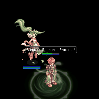 Анимация навыка «Призыв стихийной Процеллы»