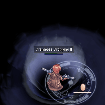 Анимация навыка «Сбрасывание гранат»