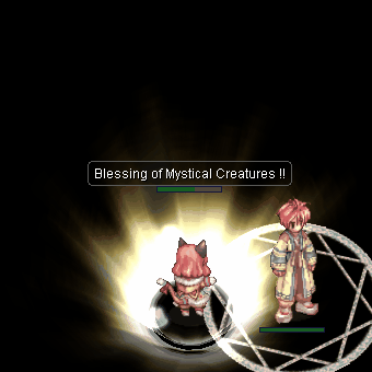 Анимация навыка «Благословение мистических существ»